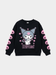 Sanrio Kuromi Kids Girl Black Graphic Pullover Sweatshirt