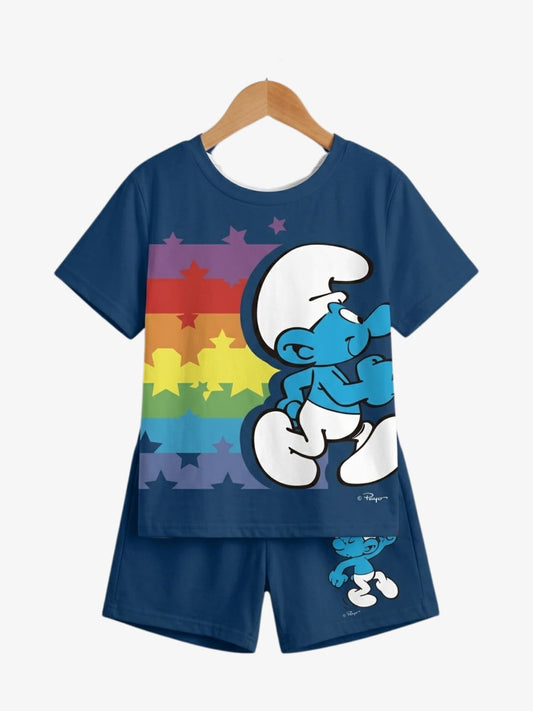 Smurf Rainbow T-Shirt Set