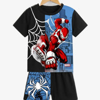 Spiderman Black T-Shirt Set