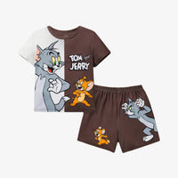 Tom & Jerry Brown T-Shirt Set