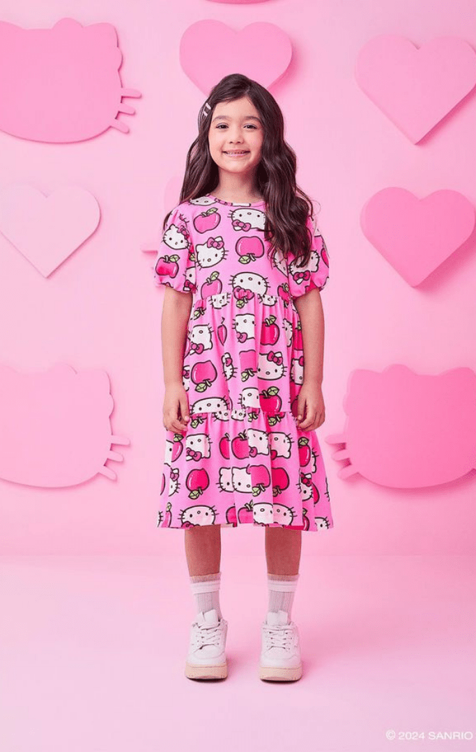 Whimsical Hello Kitty Kids Attire