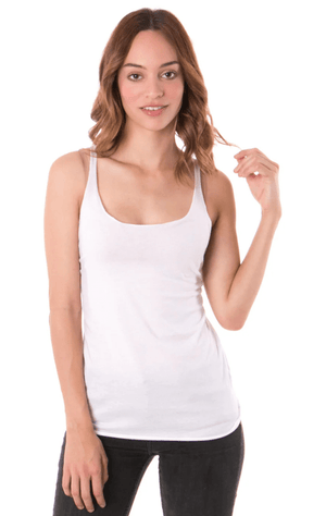 Women's White Color Tank Top